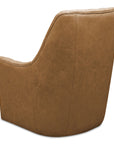 Bowie - Swivel Chair Leather - Tan