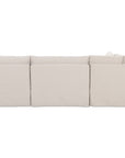 Fable - Slipcover Dining Banquette L-Shape Sectional With Slipper Chair - Beige
