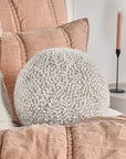 Villa Classics - Maris Round Pillow - Ivory / Natural