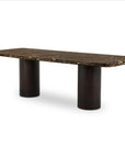 Daphne - Dining Table Large - Dark Emperador Marble / Brown