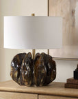 Jaudon - Glass Table Lamp - Brown