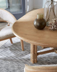 Retreat - Pole Rattan Round Dining Table With 1-20in Leaf