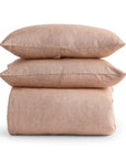 Jayson - Linen Cashmere Duvet King Set - Clay