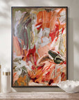 Garden City - Abstract Art - Green / Orange / Pink