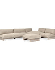Livia - Teak 3 Piece Outdoor Sectional - Taupe