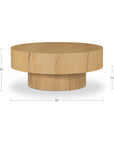 Corey - Coffee Table - Rustic Oak