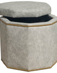 Conrad - Small Storage Ottoman, Special Order - Gray
