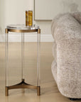 Pereira - Round Acrylic Accent Table - Bronze