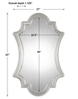 Elara - Wall Mirror - Antiqued Silver