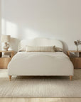 Jacqueline - King Panel Bed - White