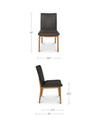 Demi - Leather Dining Chair (Set of 2) - Brown