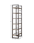 Olwyn - Industrial Etagere - Dark Brown