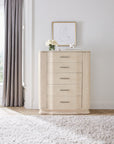 Nouveau Chic - Five Drawer Chest - Light Brown