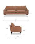 Paris - Stationary Sofa - Heritage Pink