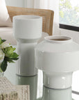 Illumina - Abstract Vases (Set of 2) - White