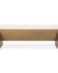 Wedged - Ivory Fabric Bench
