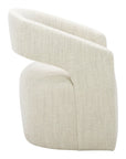 Barrow - Rolling Dining Chair - White Mist
