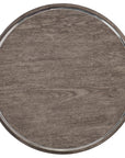Melange - Storia Round End Table - Dark Gray