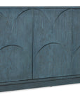 Melange - Round Valley Three Door Entertainment Credenza - Blue