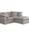 Terra - Livesmart Fabric Condo Nook Modular Sectional - Light Gray
