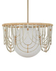 Arches - 1 Light Rattan Pendant - Light Brown