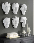 Self-Portrait - Mask Wall Decor (Set of 6) - White