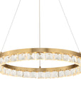 Segovia - Round Crystal LED Chandelier - Gold