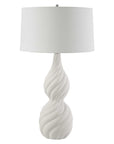 Twisted Swirl - Table Lamp - White