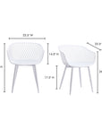 Piazza - Outdoor Chair (Set of 2) - White