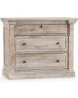 Adelaide - 3 Drawer Nightstand - Natural Cream Wash