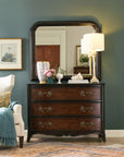 Charleston - Round Mirror - Dark Brown