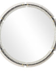 Crystalline - Round Mirror - White