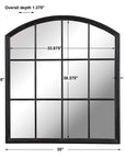 Lyda - Arch Mirror - Aged Black