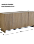 Kellem - Wood 4 Door Cabinet - Natural
