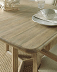 Surfrider - Rectangle Dining Table With 2-18" Leaves - Light Brown