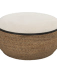 Island - Straw Storage Ottoman / Coffee Table