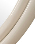 Florian - Warm White Round Mirror - White