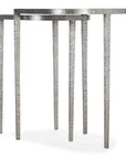 Chapman - Metal Nesting Tables - Pearl Silver