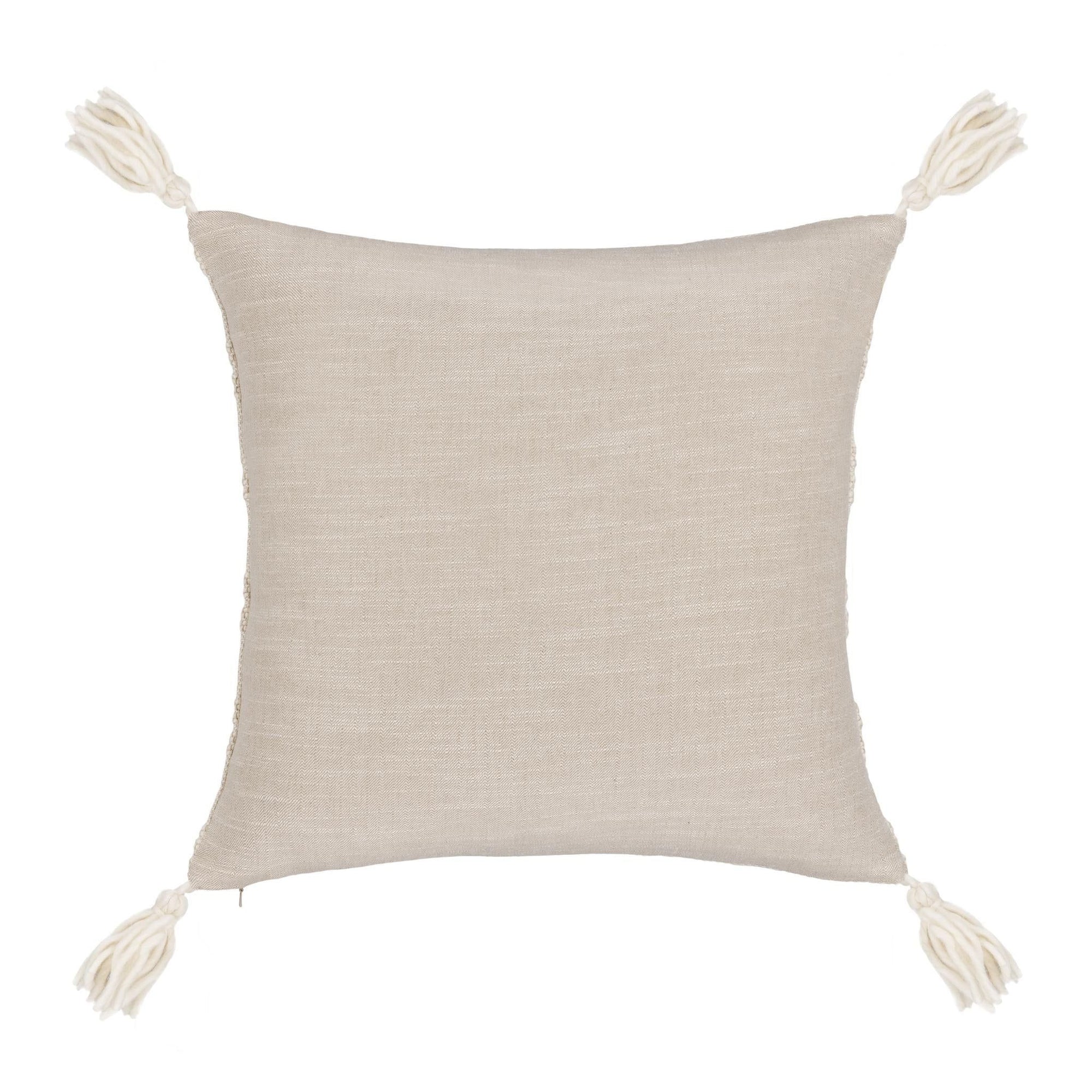 York - 26" x 26" Pillow - Natural / Ivory