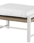 Coastal Living Outdoor - Tybee Ottoman - White