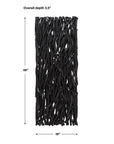 Gathered Teak - Wood Wall Decor - Black