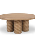 Treccia - Round Coffee Table - Oak