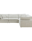 Clay - Classic L Modular Sectional - Pearl Silver