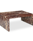 Rosa - Coffee Table - Rosso Levnato Marble