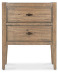 Vineyard Row - Two Drawer Nightstand - Light Brown