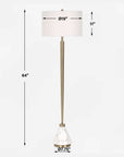 Curran - Tapered Metal Floor Lamp - White