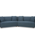 Fraser - 2 Piece Modular Sofa - Deep Blue