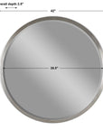Serenza - Round Mirror - Silver
