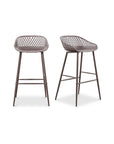 Piazza - Outdoor Barstool (Set of 2) - Gray