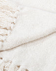 Throws - 50" x 70" TC Aria Boucle Throw - Ivory